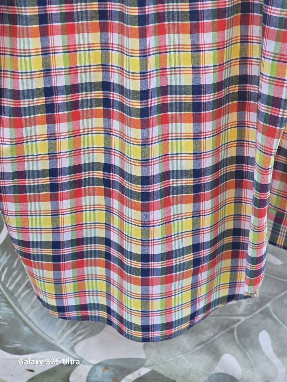 Vintage 90s Polo Ralph Lauren Blake Madras Plaid Cotton Shirt Large EUC - Picture 11 of 17